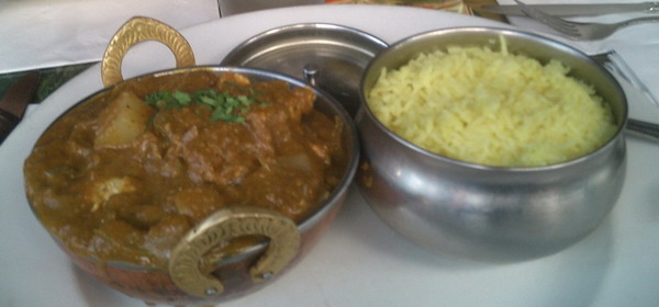 Chicken Madras & Rice
